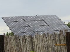Photo-voltaic Sun Tracker Generating Electricity at Home.